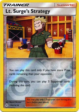 Lt. Surge's Strategy 178/214 - Reverse Holo