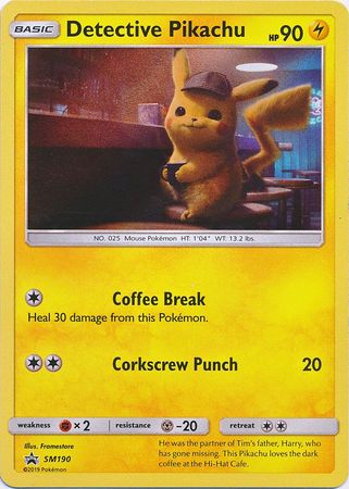 Detective Pikachu [Sheen Holo] SM190