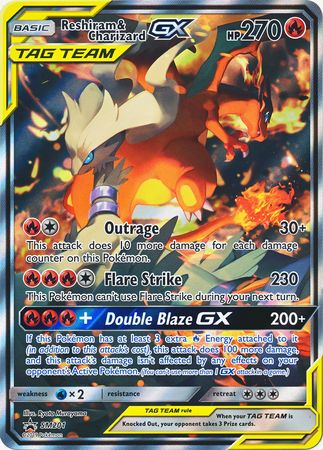 Reshiram & Charizard Tag Team GX SM201