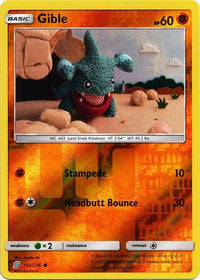 Gible 112/236 - Reverse Holo-Kantocards