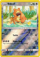 Bidoof 171/236 - Reverse Holo-Kantocards