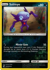 Sableye 133/236 - Reverse Holo-Kantocards