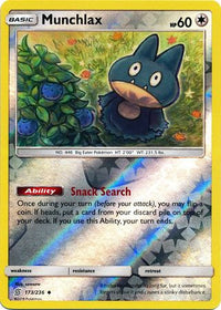 Munchlax 173/236 - Reverse Holo-Kantocards