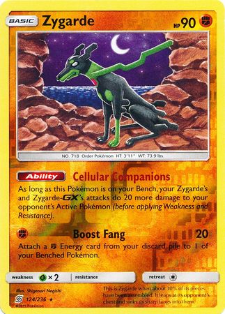 Zygarde 124/236 - Reverse Holo