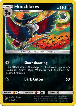Honchkrow 130/236 - Reverse Holo