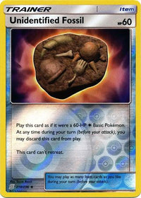 Unidentified Fossil 210/236 - Reverse Holo-Kantocards
