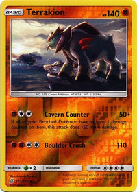 Terrakion 122/236 - Reverse Holo-Kantocards