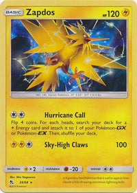 Zapdos 24/68 - Holo-Kantocards