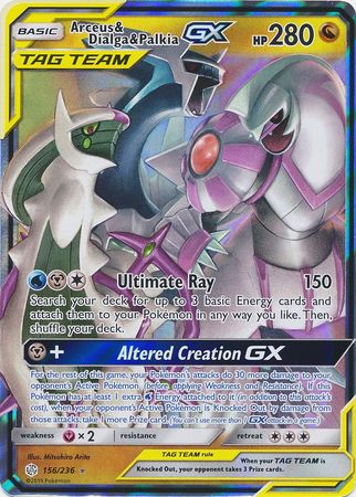 Arceus & Dialga & PalkiaTag Team GX 156/236-Kantocards