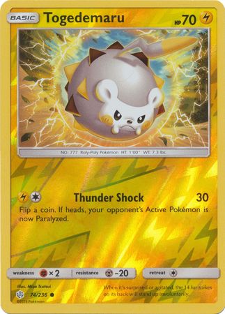 Togedemaru 74/236 - Holo Reverse