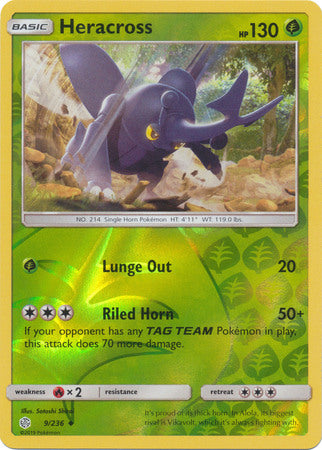 Heracross 9/236 - Holo Reverse