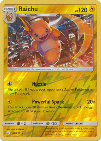 Raichu 67/236 - Holo Reverse