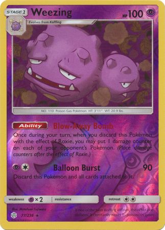 Weezing 77/236 - Holo Reverse