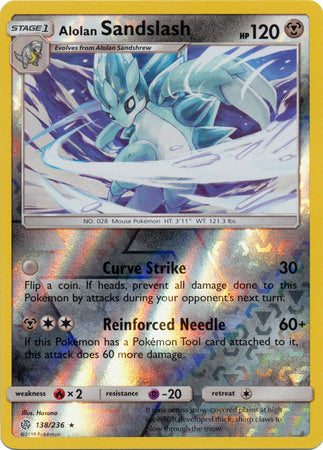Alolan Sandslash 138/236 - Holo Reverse