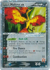 Rocket's Moltres ex 100/109-Kantocards