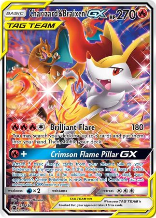 Charizard & Braixen Tag Team GX SM230