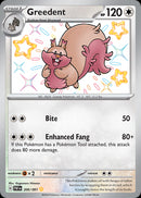 Greedent 206/091 - Shiny Rare-Kantocards