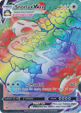 Snorlax VMAX 206/202 - Hyper Rare