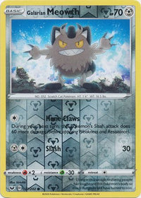Galarian Meowth 127/202 - Reverse Holo-Kantocards
