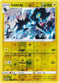 Luxray 062/192 - Reverse Holo-Kantocards