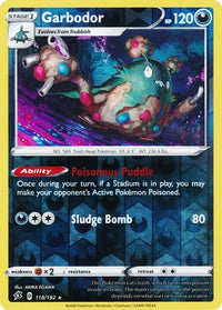 Garbodor 118/192- Reverse Holo-Kantocards