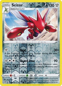 Scizor 128/192 - Reverse Holo-Kantocards