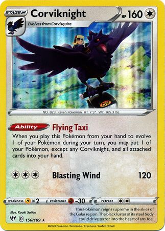 Corviknight 156/189 - Holo