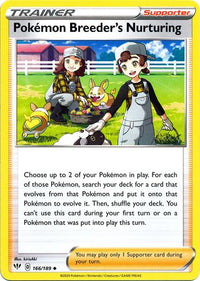 Pokémon Breeder's Nurturing 166/189-Kantocards