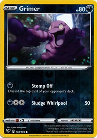 Grimer 100/189 - Holo Reverse-Kantocards