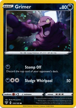 Grimer 100/189 - Holo Reverse