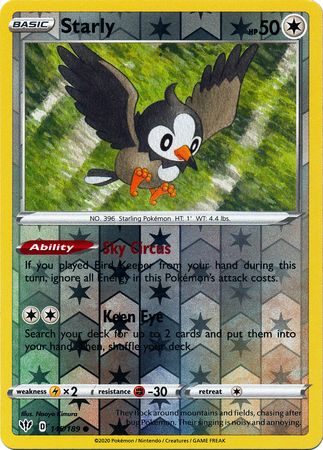 Starly 145/189 - Holo Reverse