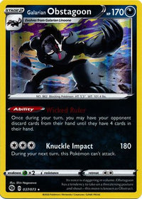 Galarian Obstagoon 037/073 - Holo-Kantocards