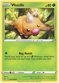Weedle 001/185-Kantocards