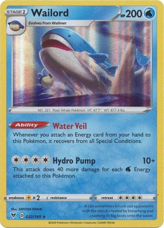 Wailord 032/185 - Holo