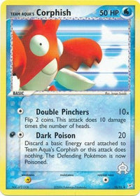 Team Aqua's Corphish 26/95-Kantocards