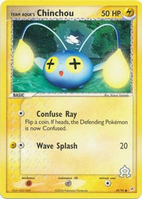 Team Aqua's Chinchou 49/95-Kantocards