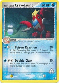 Team Aqua's Crawdaunt 14/95-Kantocards
