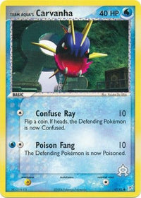 Team Aqua's Carvanha 47/95-Kantocards