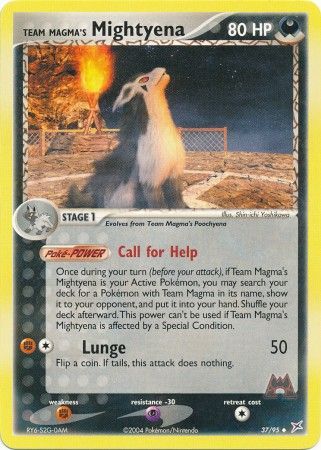 Team Magma's Mightyena 37/95