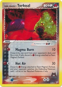 Team Magma's Torkoal 12/95-Kantocards