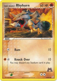 Team Magma's Rhyhorn 68/95-Kantocards