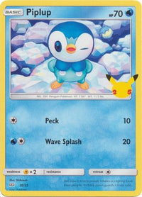 Piplup 20/25 25 Aniversario-Kantocards