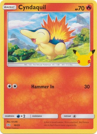 Cyndaquil 10/25 25 Aniversario