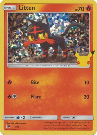 Litten 15/25 25 Aniversario Holo