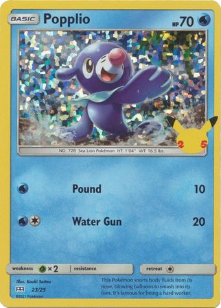 Popplio 23/25 25 Aniversario Holo