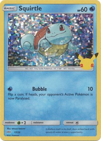 Squirtle 17/25 25 Aniversario Holo