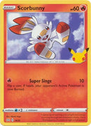Scorbunny 16/25 25 Aniversario-Kantocards