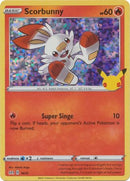 Scorbunny 16/25 25 Aniversario Holo-Kantocards