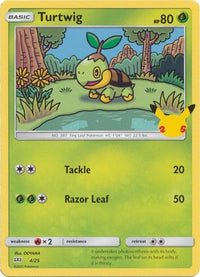 Turtwig 4/25 25 Aniversario-Kantocards