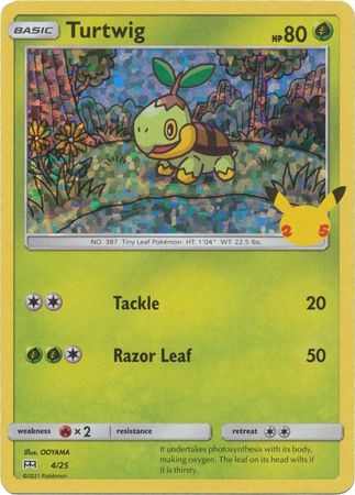 Turtwig 4/25 25 Aniversario Holo